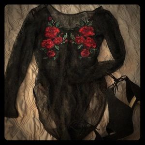 Express lace bodysuit